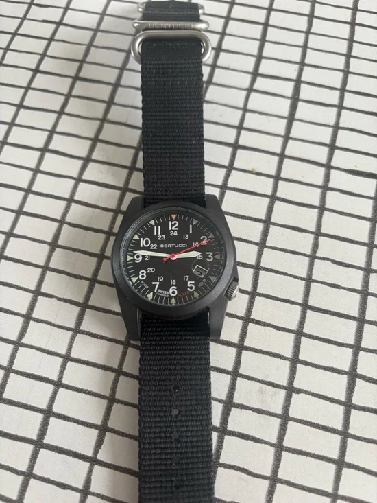 Men's Bertucci Solar Field Watch with Black Nylon Strap - Picture 2 of 5